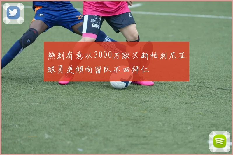 热刺有意以3000万欧买断帕利尼亚球员更倾向留队不回拜仁